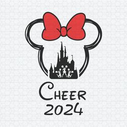 Disney Cheer 2024 Minnie Mouse Head SVG