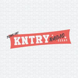 Retro Tune In Kntry Radio Texas Country Music SVG