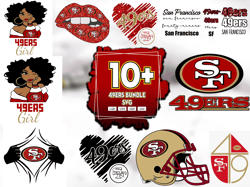 10 Files 49ers Bundle Svg, Sport Lovers Svg, San Francisco Logo Svg