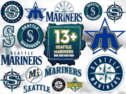 13 Files Seattle Mariners Svg Bundle, Mariners Lovers Svg, Mariners Logo Svg