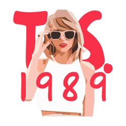 Retro Taylor Swift Sunglasses 1989 Svg, Love Taylor Swift Svg
