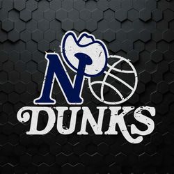 No Dunks Dallas Mavericks Basketball Vintage SVG