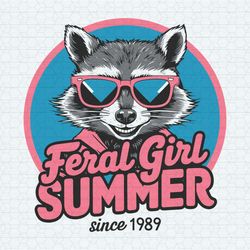 Feral Girl Summer Funny Meme SVG
