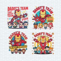 Daddys Team The Best Team Ever PNG Bundle