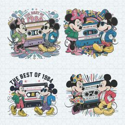 The Best Of 1984 Mickey Minnie PNG SVG Bundle