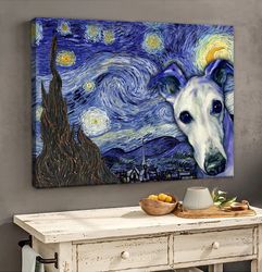 Greyhound Poster & Matte Canvas, Poster To Print, Gift For Dog Lovers