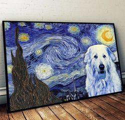 Maremma Sheepdog Poster & Matte Canvas, Dog Wall Art Prints, Painting On Canvas