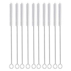 Straw Cleaning Brush Kit, Straw Tube Pipe Cleaner, Nylon Stainless Steel Long Handle Cleaning Brushes for Straws