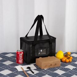16L Insulated Thermal Cooler Bag Insulation To Keep Cold Large Capacity Portable Lunch Bag Zip Picnic Camping Bags