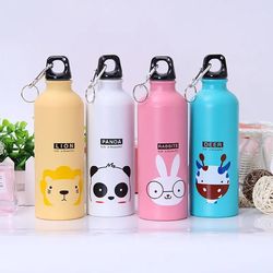 500ml Lovely Animals Creative Gift Outdoor Portable Aluminum Sports Water Bolttle For Cycling Camping Hiking School