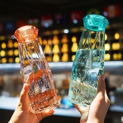 Fairy Crystal Diamond Water Bottle BAP Free 420ML Glass Sport Bottle, Outdoor Travel Bottle