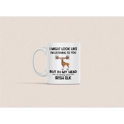 Irish Elk Mug, Irish Elk Gifts, Funny Coffee Cup