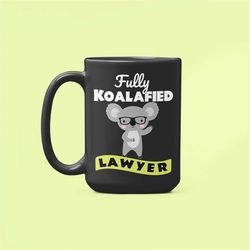 Koalafied Lawyer, New Lawyer Gift, Lawyer Graduation Mug, Fully Qualified Lawyer, Funny Lawyer Mug