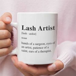 Lash Technician Mug, Gift for Makeup Artist, Gift for Lash Technician, Coworker Gift, Salon Gift Stylist Gift