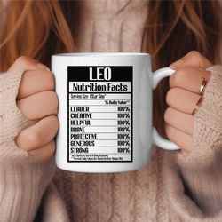 Leo Coffee Mug, Zodiac Birthday Gift for Her, Horoscope Ceramic Mug 6