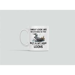Loon Gifts, Loon Mug, Funny Loon Bird Coffee Cup Abo