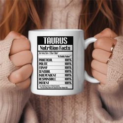 Taurus Coffee Mug, Zodiac Birthday Gift for Her, Horoscope Ceramic Mug 6