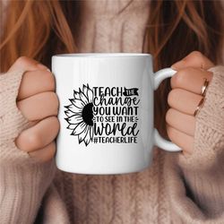 Teacher Coffee Mug, Middle School Teacher Gift, Elementary Teacher Gift, Cute Teacher Gift 6