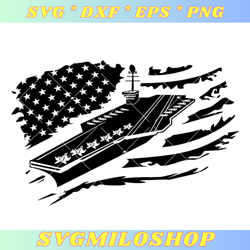 Airbase Warship Svg, US Aircraft Carrier Svg, Navy US Svg