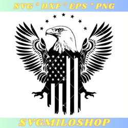 America Pride Svg, American Flag Eagle Svg, Flag and Eagle
