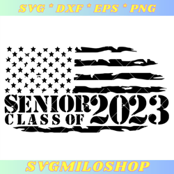 American Flag Senior Class Of 2023 Svg, US Flag Class Of