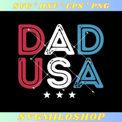 Dad USA Svg, Dad America Svg, America Svg, Dad Life Svg