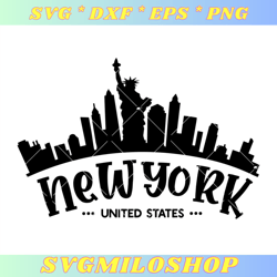 New York Skyline USA Svg, New York Svg, America Svg