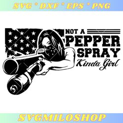 Not A Pepper Spray Kinda Girl Svg, Support The Second