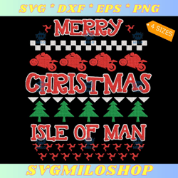 Merry Christmas Isle Of Man Embroidery Design  Christmas Embroidery Design