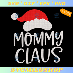 Mommy Claus Embroidery Design  Christmas Mommy Embroidery Design