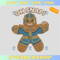 Oh Snap Embroidery Design  Thanos Snap Embroidery Design