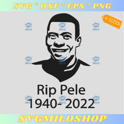 rip pele footballer embroidery design  rip king of football embroidery design