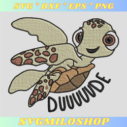 Squirt Embroidery Designs, Turtle Embroidery Designs