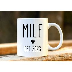 milf mug. personalised gifts. 30th birthday gift for her. new mum mug. milf gift. personalised mum. wife present. pregna
