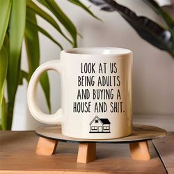 New Homeowner Mug  House Warming Gift  New Home Gift  Adult Mugs  Adulting  Closing Gift  New Home Owner Gift  Our First