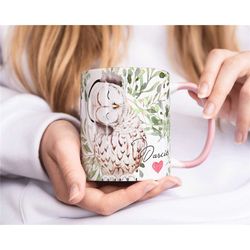 PERSONALISED CHRISTMAS Owl Mug, SECRET Santa Gift For Her, Mug Gift For Her, Owl Lover Gift, Hot Chocolate Mug, Xmas Gif