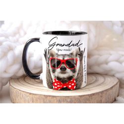 Personalised Grandad Mug, Personalised Fathers Day Mug Gift, Father's Day Gift for Grandad, Personalised Dad Grandad Bir