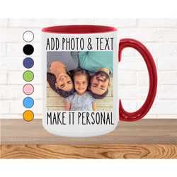 personalized mug, personalized coffee mug, custom mug, custom gift for her, gift for him, custom photo mug, name mug, pe