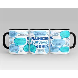 Plumber Gifts, Funny Plumbing Joke Mug, Gift for Plumber, Present for Plumbing Dad, Clever Plumbing Coffee Mug, Plumbing