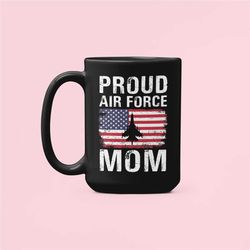 Proud Air Force Mom Mug, Gift for Airforce Mom, US Air Force Coffee Cup, USAF Mom Present, Mother's Day Gifts, Christmas