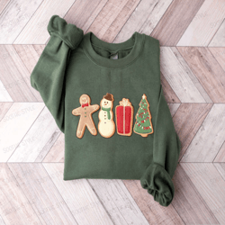 Gingerbread Cookies Sweatshirt, Christmas Matching Sweatshirt Gift For Christmas