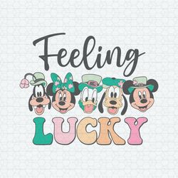 Feeling Lucky Mickey Minnie Friends SVG