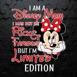Cute I'm A Disney Mom Minnie Mouse SVG