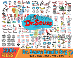 2300 Files Dr. Seuss Bundle SVG, Dr Seuss SVG For Dad Mom, Back To School With Dr Seuss SVG