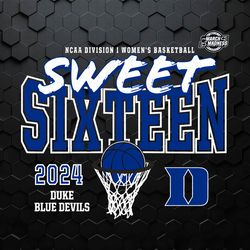 Duke Blue Devils Sweet Sixteen Womens Basketball SVG