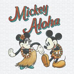 Funny Disney Mickey Aloha Hawaiian Travel PNG