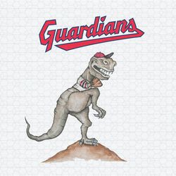 Cleveland Guardians Dinosaur Baseball PNG