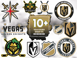 8 Files Vegas Golden Knight Svg Bundle, Vegas Golden Knight logo