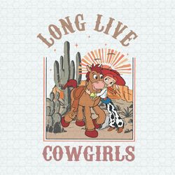 Vintage Long Live Cowgirls Jessie Bullseye PNG
