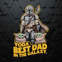 Retro Yoda Best Dad In The Galaxy PNG